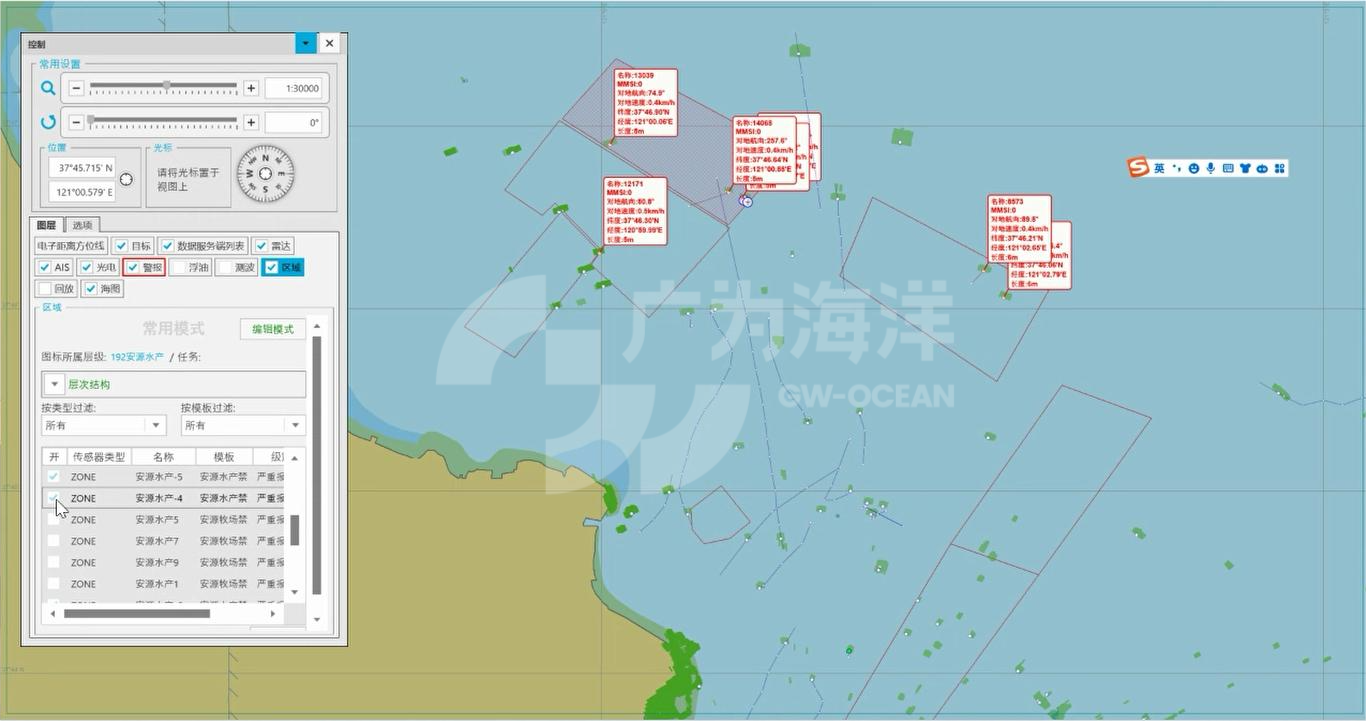 海上电子围栏